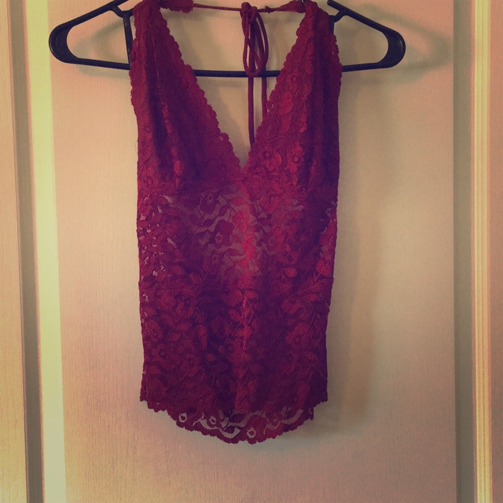 Bebe Lace Halter